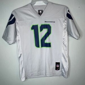NFL Team Apparel Youth Seattle Seahawks 12th Man “Fan” Jersey Size 14/16